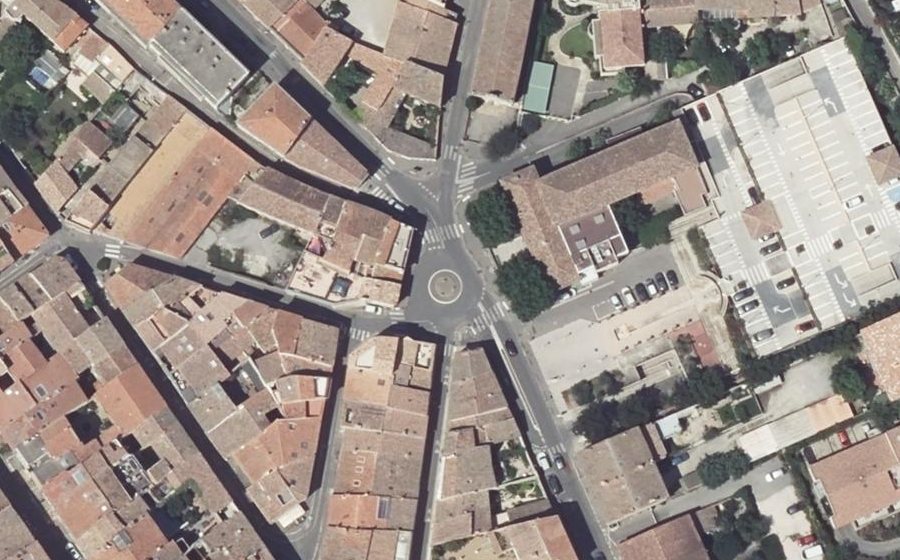 Vue aérienne du Place Porte Coucou