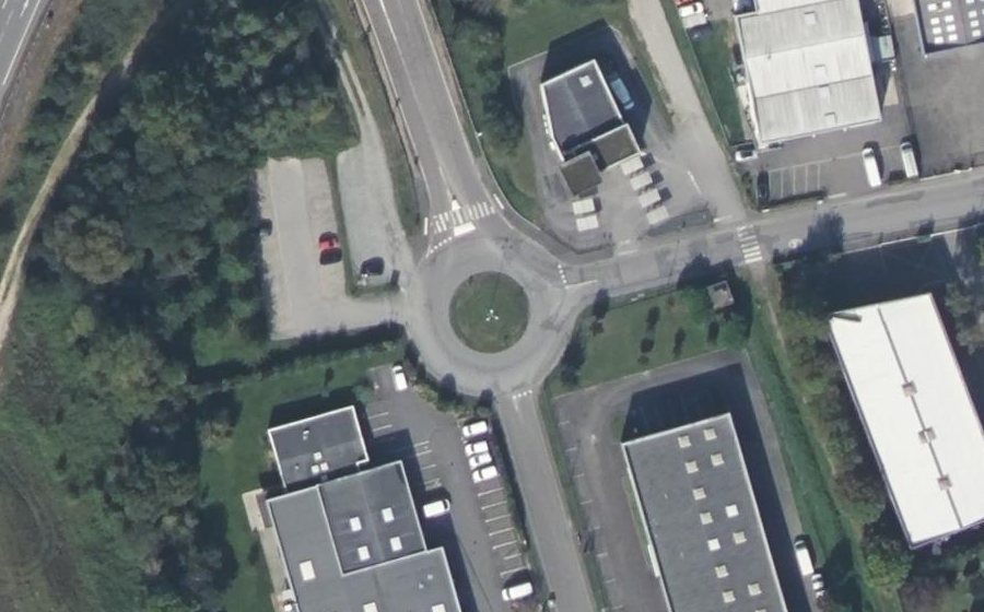 Vue aérienne du Rond-Point des Monts Gaultier