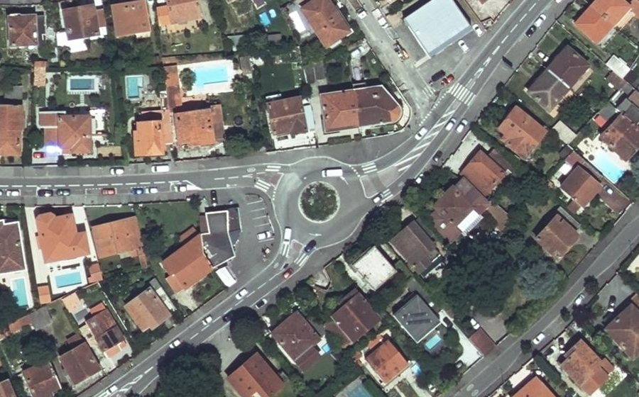 Vue aérienne du Route d'Agde