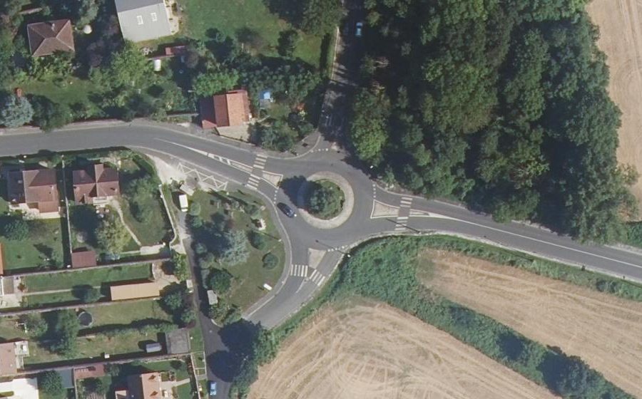 Vue aérienne du Rond-Point des Anciens Combattants d'Hier et d'Aujourd'Hui
