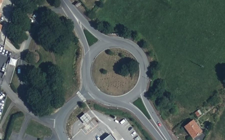 Vue aérienne du Rond-Point de la Vendée