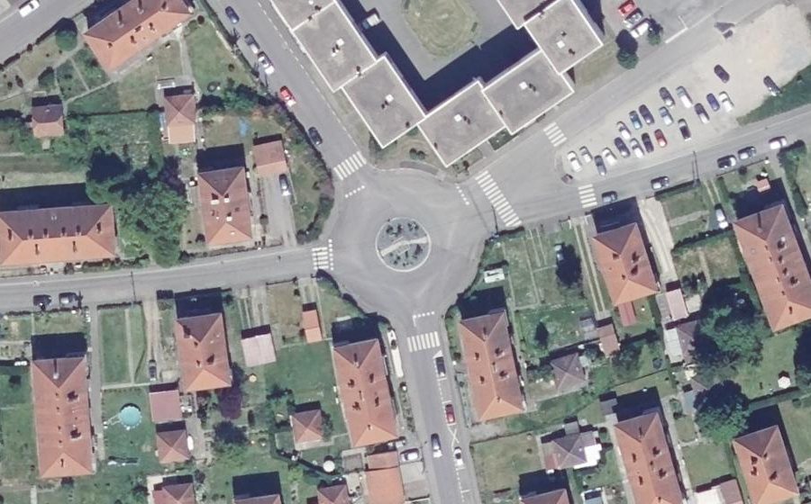 Vue aérienne du Rue Pasteur