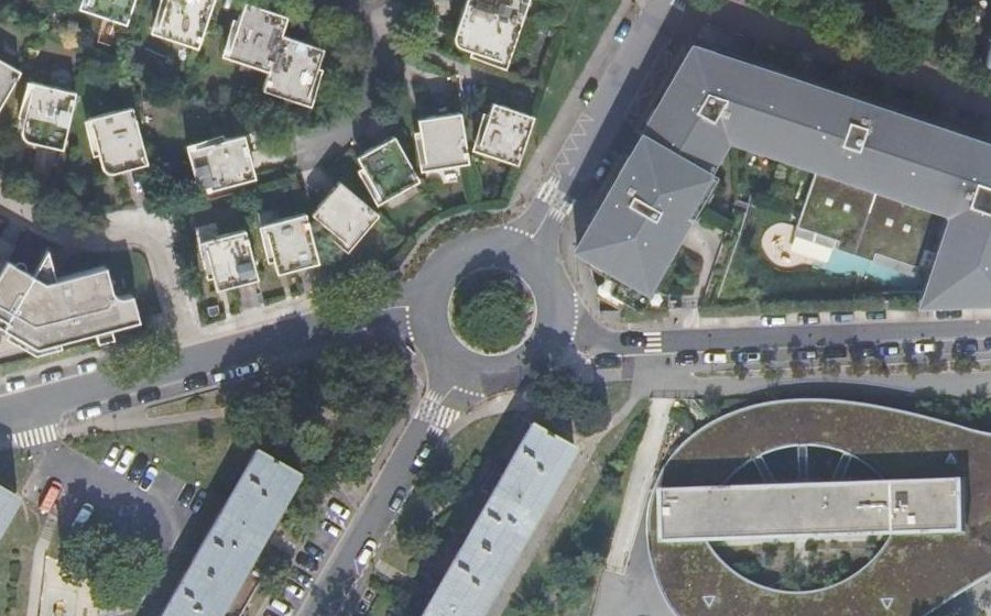 Vue aérienne du Chemin de la Justice