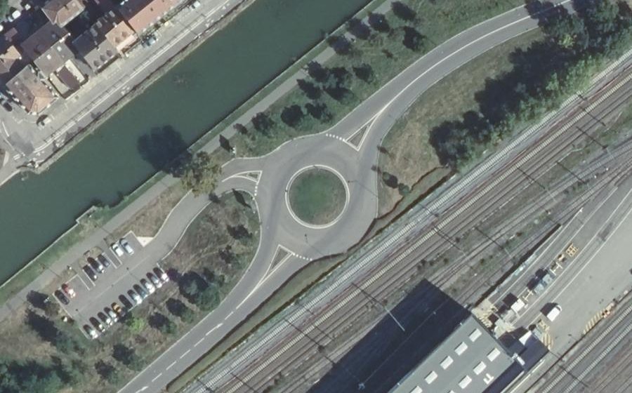 Vue aérienne du Quai d'Alger