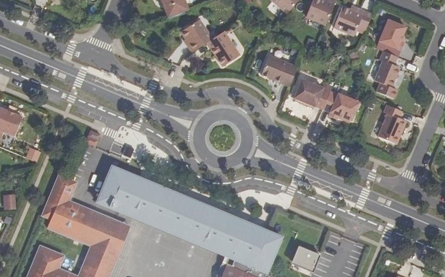 Vue aérienne du Boulevard Olympe de Gouges