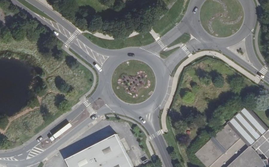 Vue aérienne du Place René Cassin