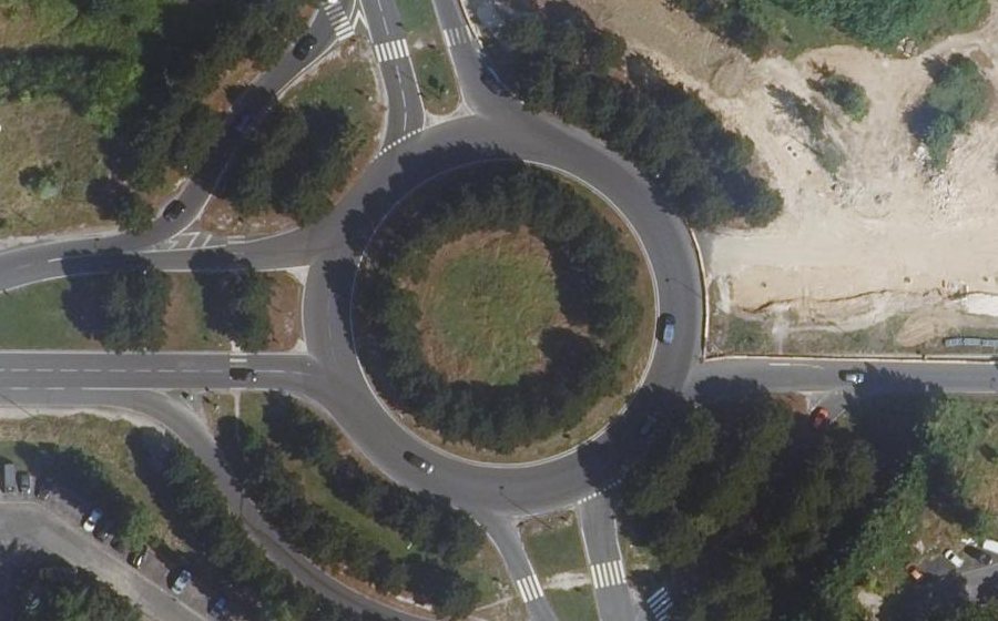 Vue aérienne du Place Beauregard