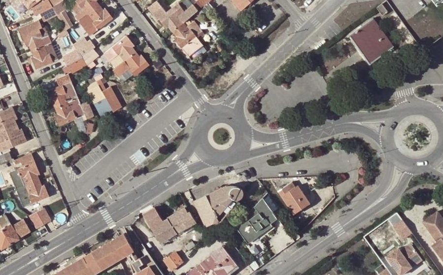 Vue aérienne du Rond-Point Basse