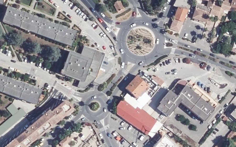 Vue aérienne du Rond-Point Saint-Roch