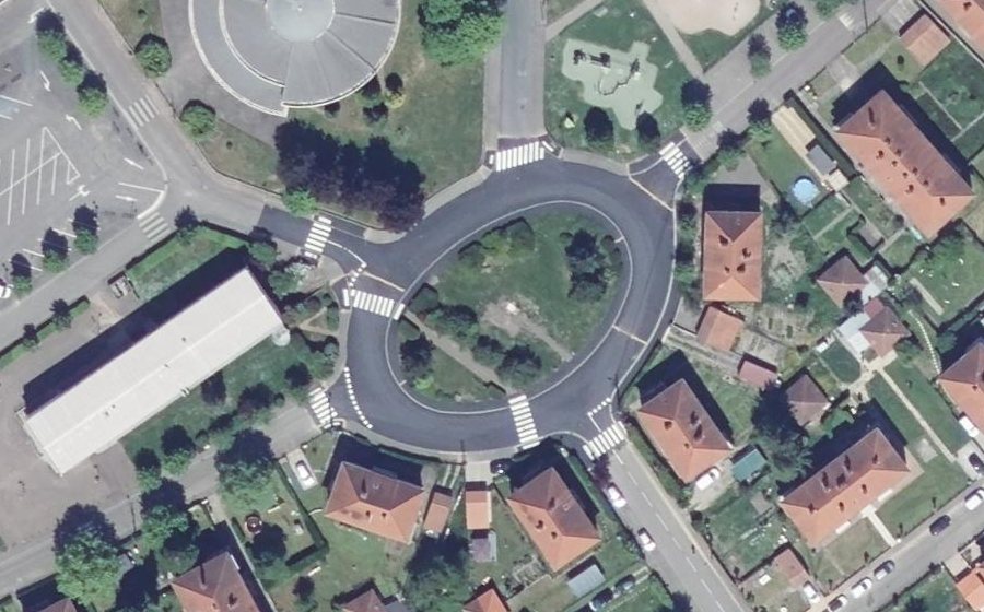 Vue aérienne du Rue Pasteur
