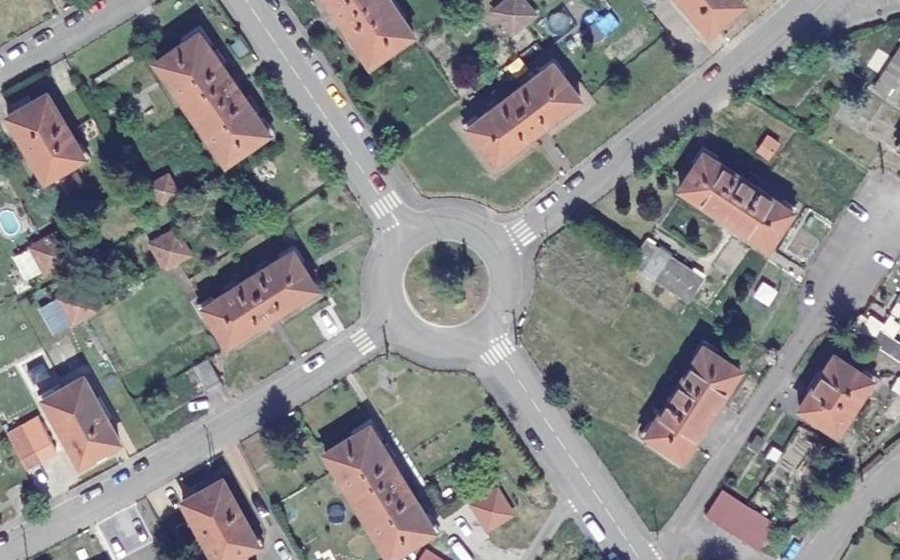 Vue aérienne du Rue de Verdun