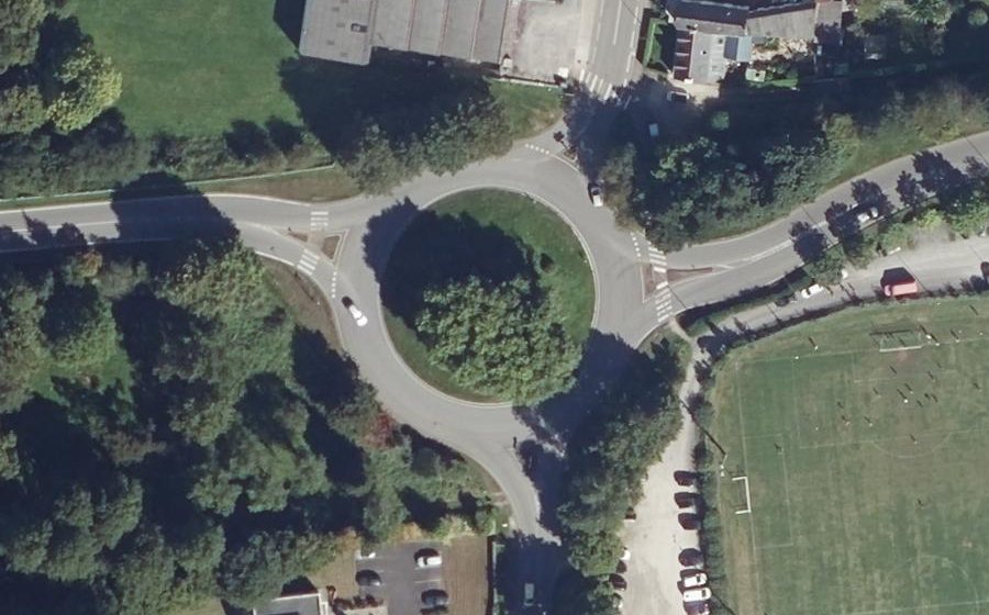 Vue aérienne du Rond-Point de Ti Eugène