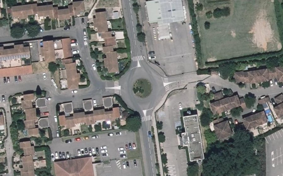 Vue aérienne du Rue Agis Rigord