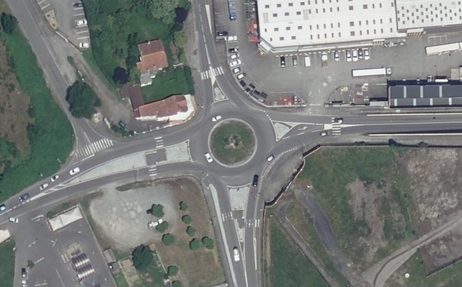 Vue aérienne du Rond-Point des Cigognes