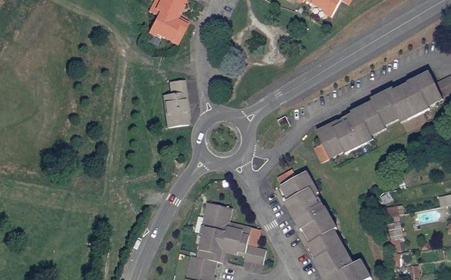 Vue aérienne du Boulevard Joliot-Curie