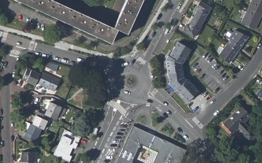 Vue aérienne du Rond-Point des Thébaudières