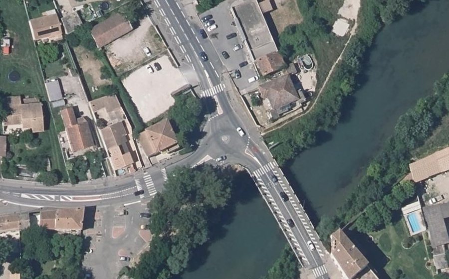 Vue aérienne du Avenue d'Orange