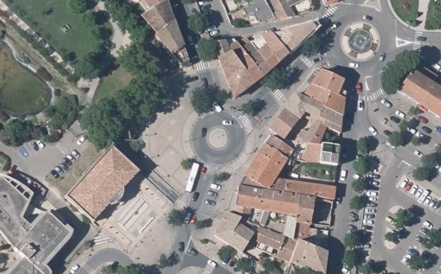 Vue aérienne du Avenue d'Avignon