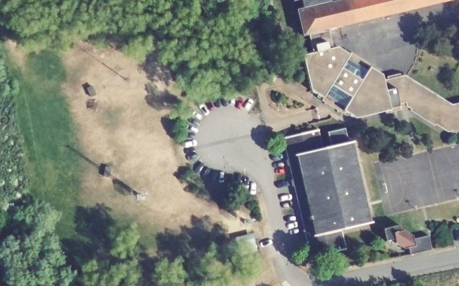 Vue aérienne du Rue du Collège