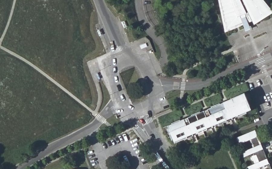 Vue aérienne du Esplanade des 4 Vents