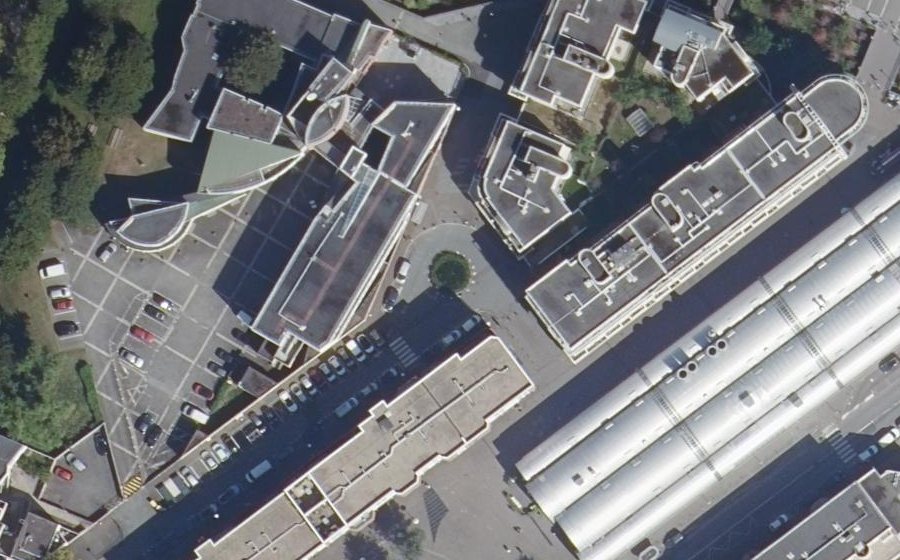 Vue aérienne du Rue du Canal