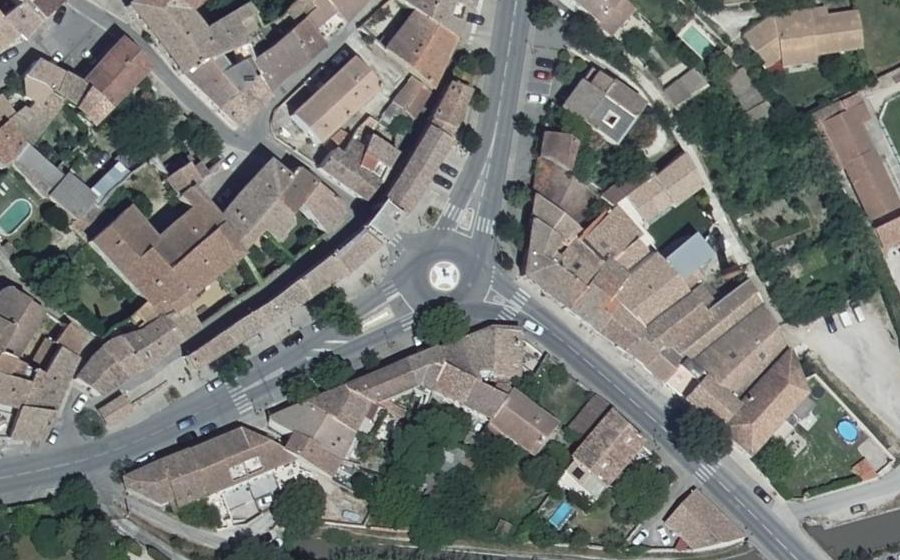 Vue aérienne du Cours de la République