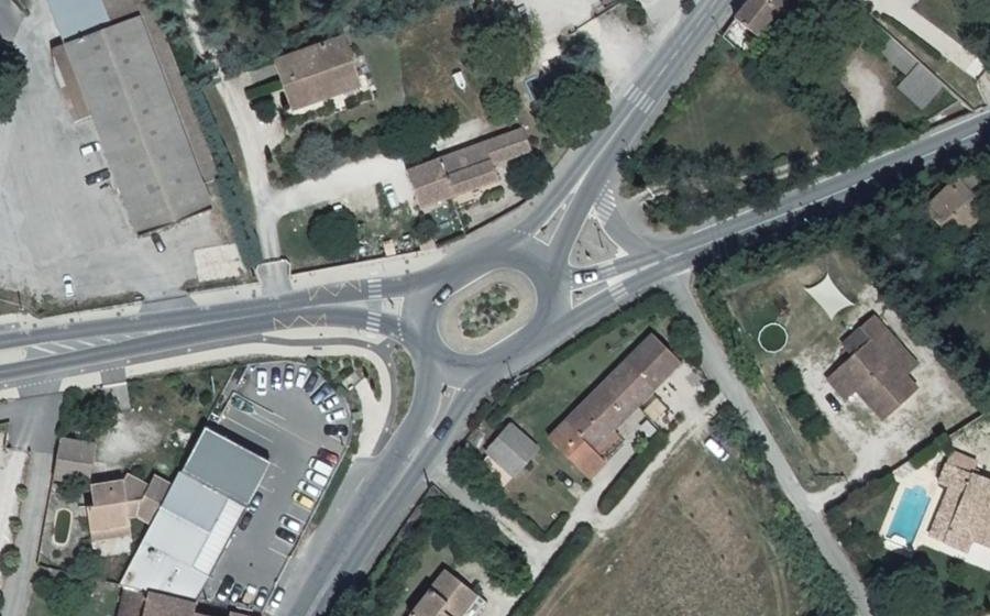 Vue aérienne du Route d'Avignon