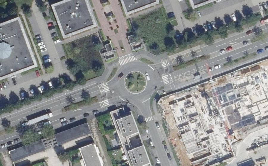 Vue aérienne du Rue Jean Moulin
