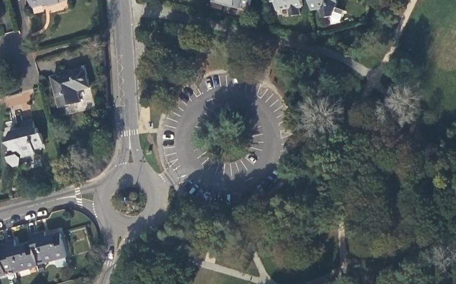 Vue aérienne du Rond-point anonyme n°28591000