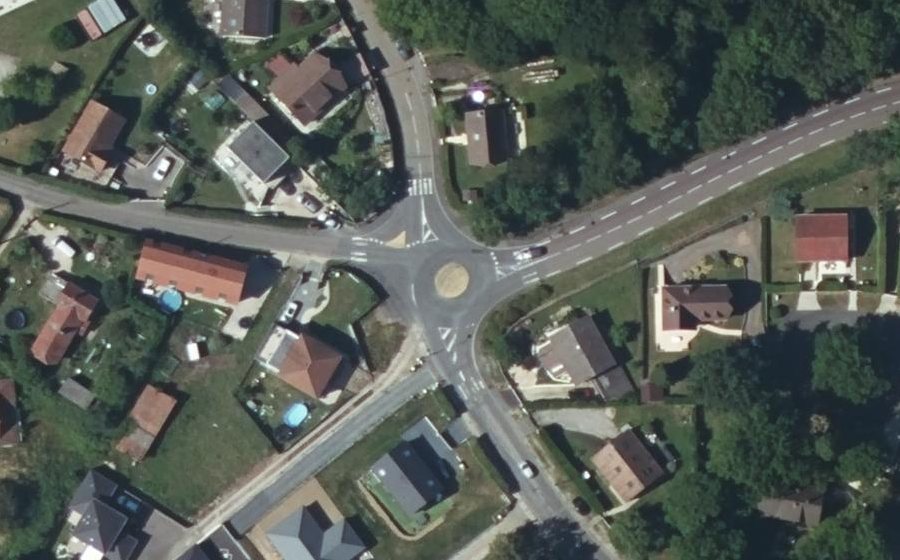 Vue aérienne du Rue du Buquet