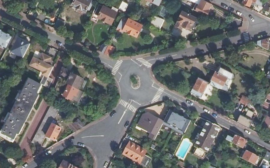 Vue aérienne du Carrefour du Chanoine Viollet