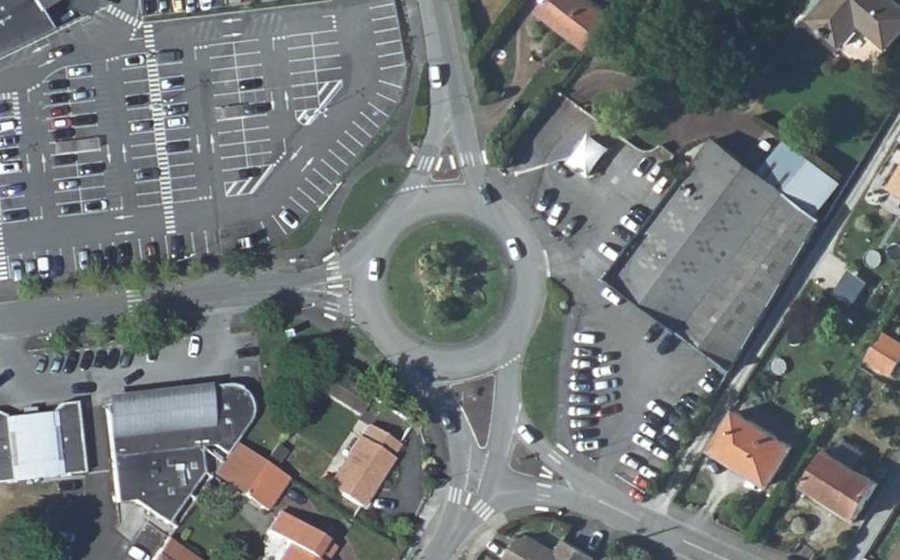Vue aérienne du Rue de Nantes