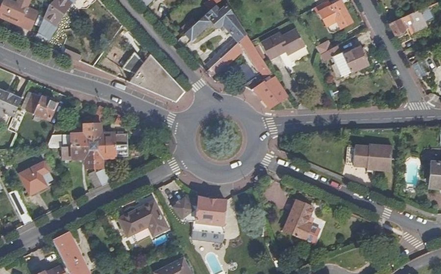 Vue aérienne du Place Fernande Doudot