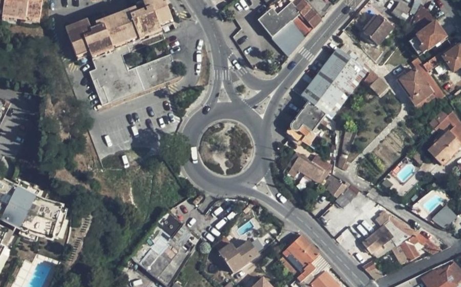 Vue aérienne du Rond-Point Gustave Durante