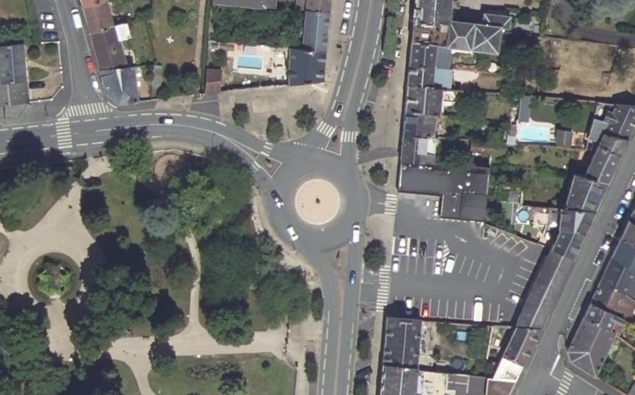 Vue aérienne du Porte de Paris