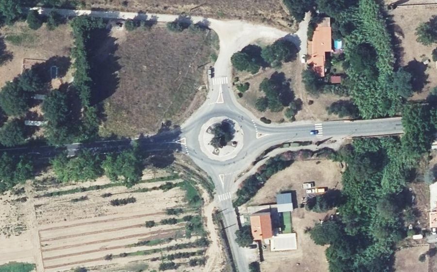 Vue aérienne du Rond-Point du Souvenir Français