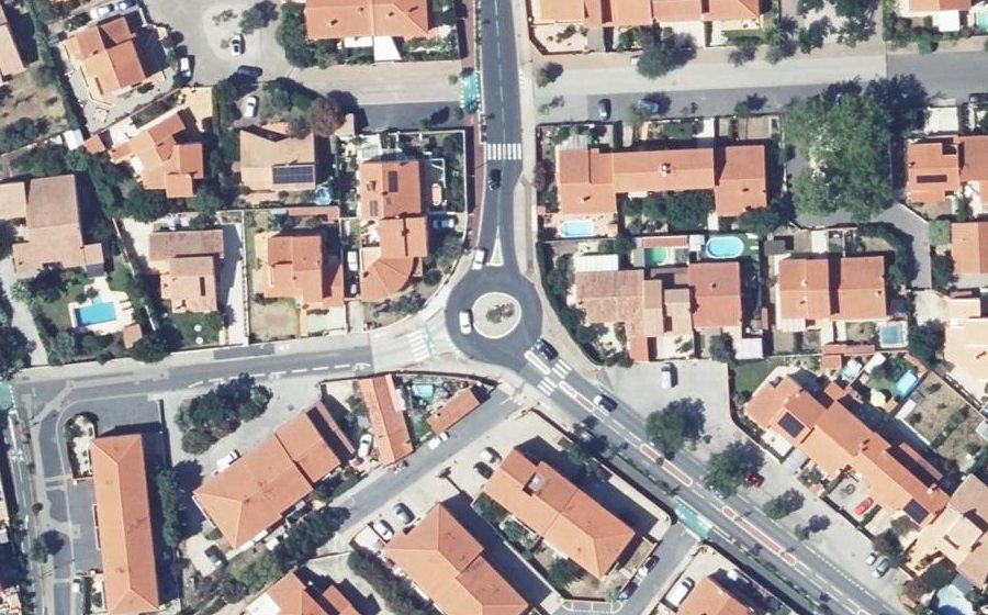 Vue aérienne du Giratoire du Souvenir Français