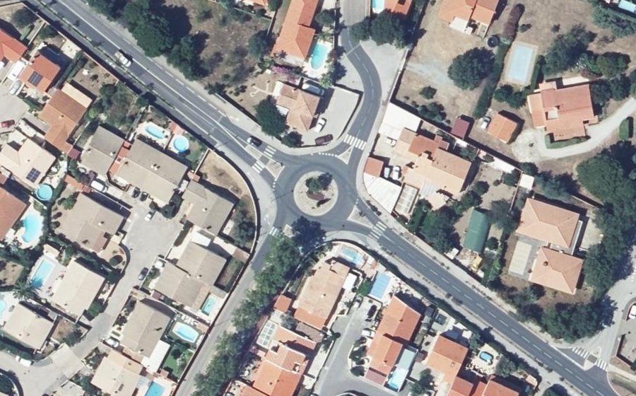 Vue aérienne du Rond-Point Michel Vidal