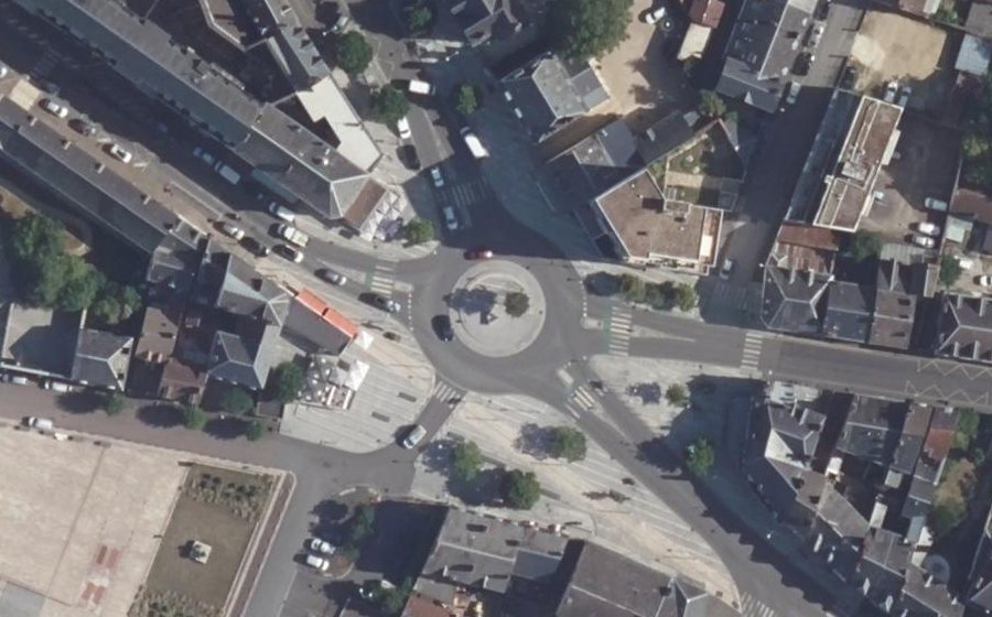 Vue aérienne du Place Gabriel Péri
