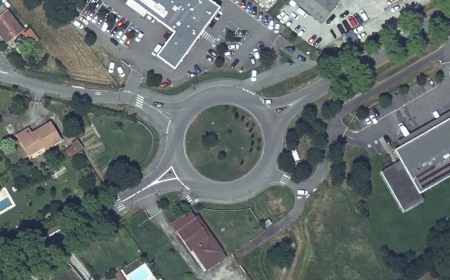 Vue aérienne du Route de Lombez