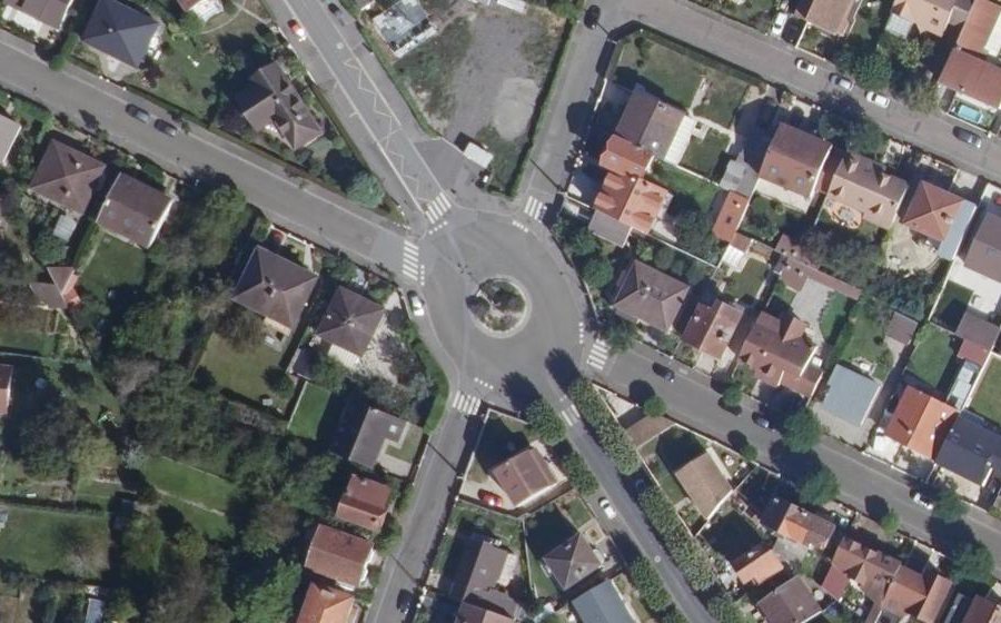 Vue aérienne du Place de Juillet