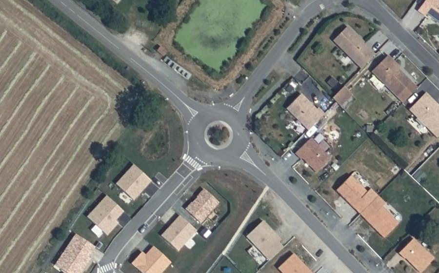 Vue aérienne du Rue du Général Charette