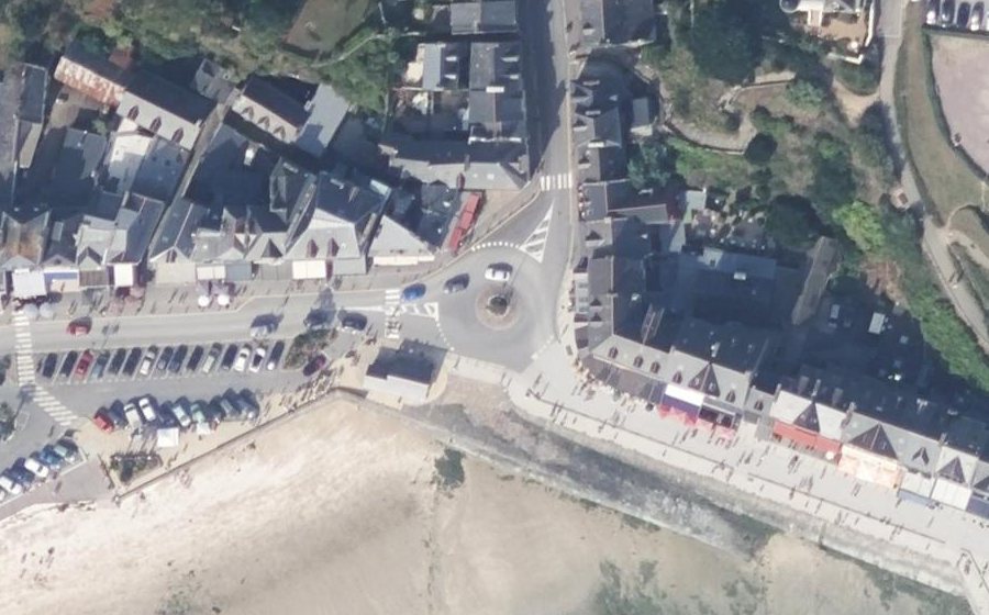 Vue aérienne de la Place de la Chapelle