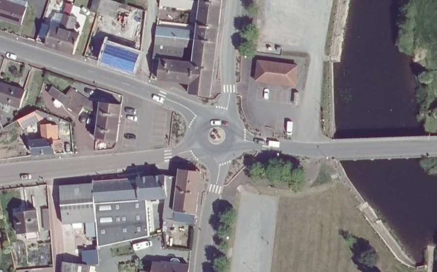 Vue aérienne du Porte des Marais