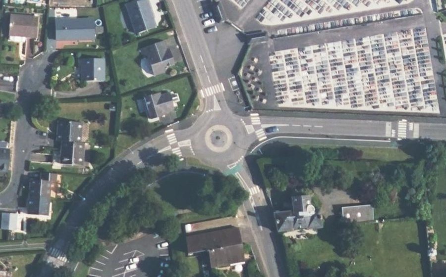 Vue aérienne du Giratoire de la Sorrière