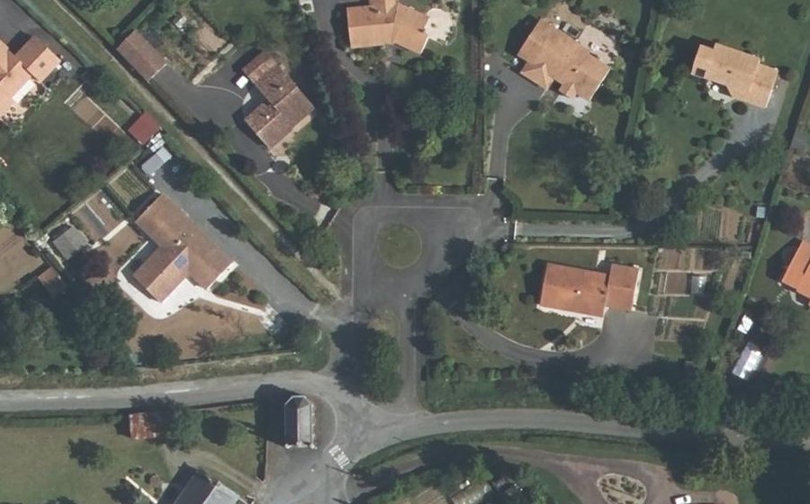 Vue aérienne du Place Abbé Delaunay