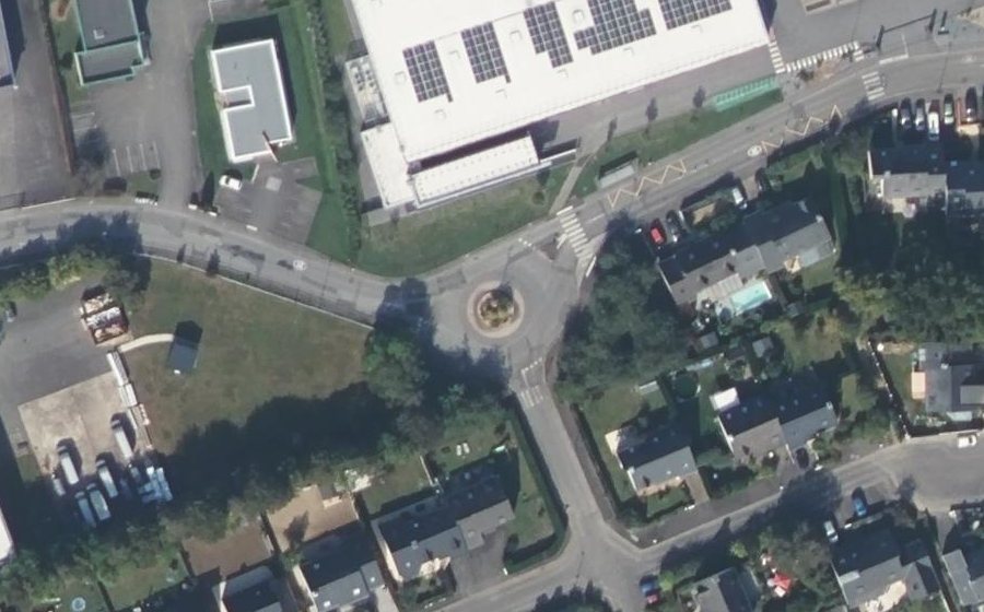 Vue aérienne du Rond-Point des Vergers
