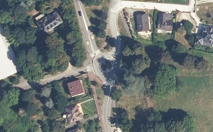Vue aérienne du Avenue des Thermes