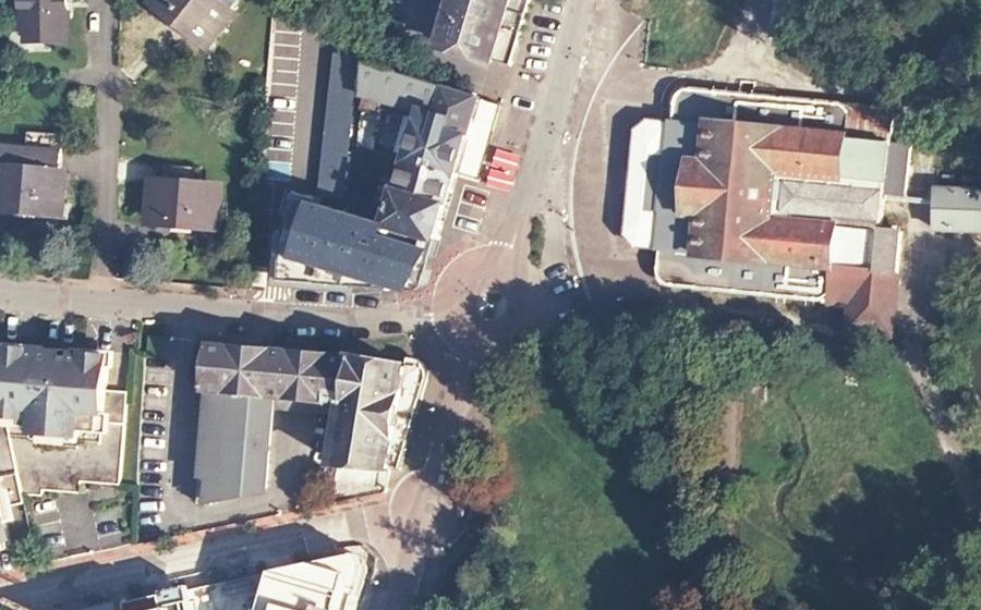 Vue aérienne du Avenue des Thermes