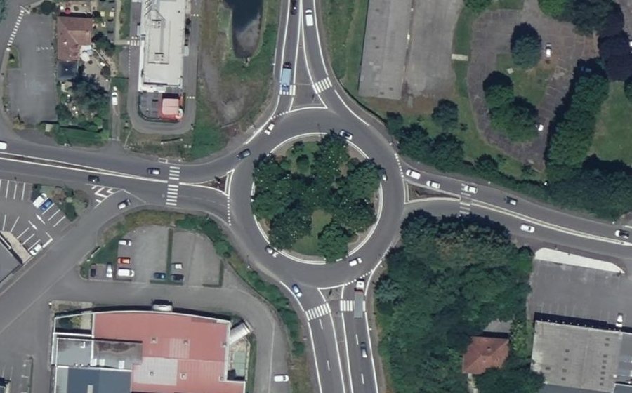 Vue aérienne du Route de Pau